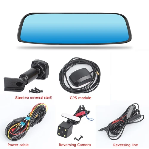 Dual Camera Lens " 4G ADAS радар Android автомобильный видеорегистратор сенсорный экран Dash Cam Автомобильное зеркало заднего вида Dash камера двойной объектив gps навигация Wifi Bluetooth - Название цвета: Dual Camera Lens