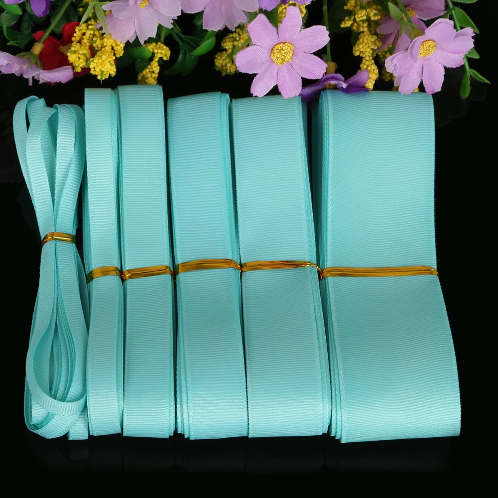 Новое поступление 7-38 мм для оформления фотографий синий цвет 5 ярдов/партия Grosgrain