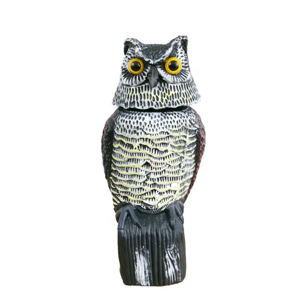owl Уличные охотничьи пластиковые поддельные Совы Ворона приманки садовые дворы украшения пугало Отпугиватель вредителей отпугиватель садовые птицы пугало - Цвет: owl