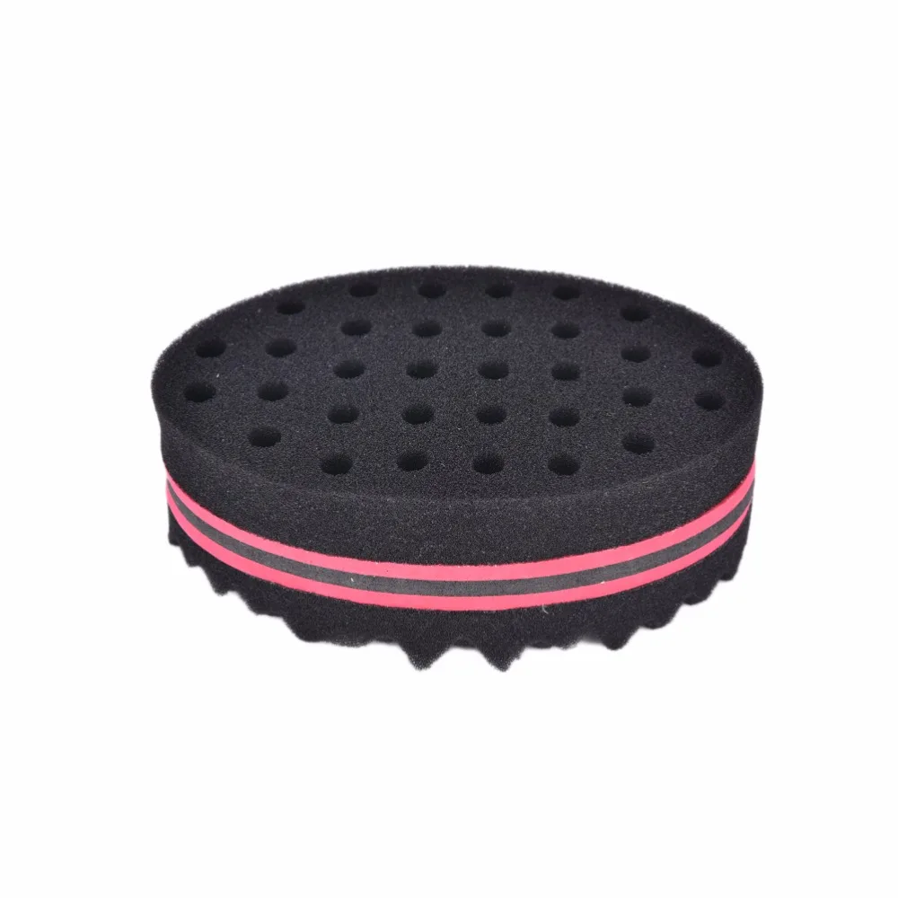 Oval Double Sides Magic twist hair brush sponge Sponge Brush for Natural afro coil wave dread brushes | Красота и здоровье