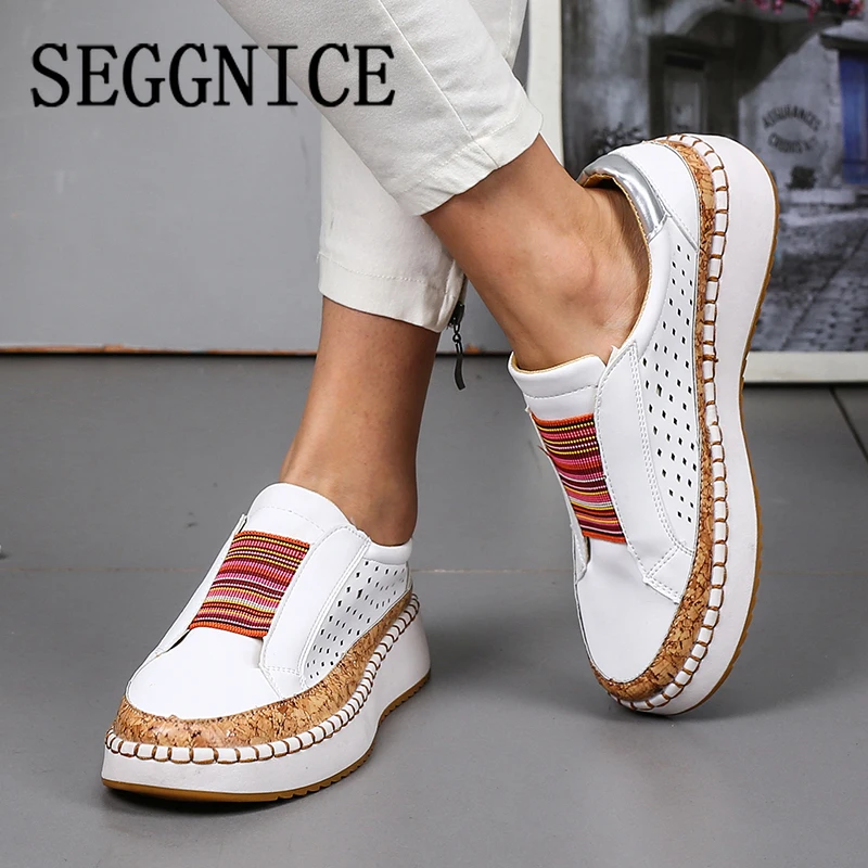 

Plus Size Women Flat Platform Loafers 2019 Summer Fashion Shoes Slip-On Ladies Shoes White Sneaker Woman Flats Zapatos De Mujer