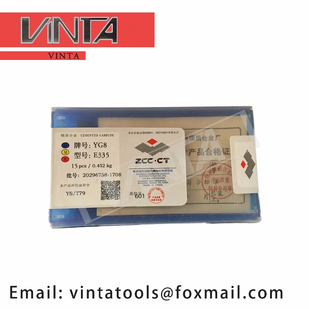 

High quality 15pcs/lots YG8 E335 cnc carbide welding inserts