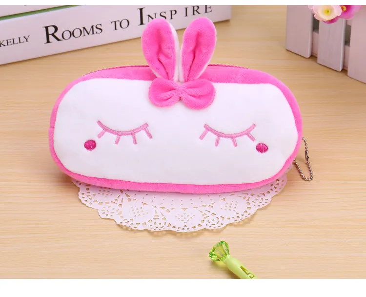 Kawaii Aniaml чехол для карандашей с рисунком панды, медведя, фруктов, сумка для ручек, коробка для детских подарков, косметическая канцелярская сумка для школьных принадлежностей Zakka