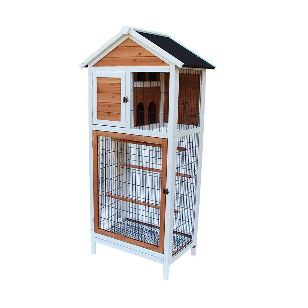 Клетка для птиц деревянная Cockatiel Parakeet канарская зяблик Conure Play House поставка домашних животных