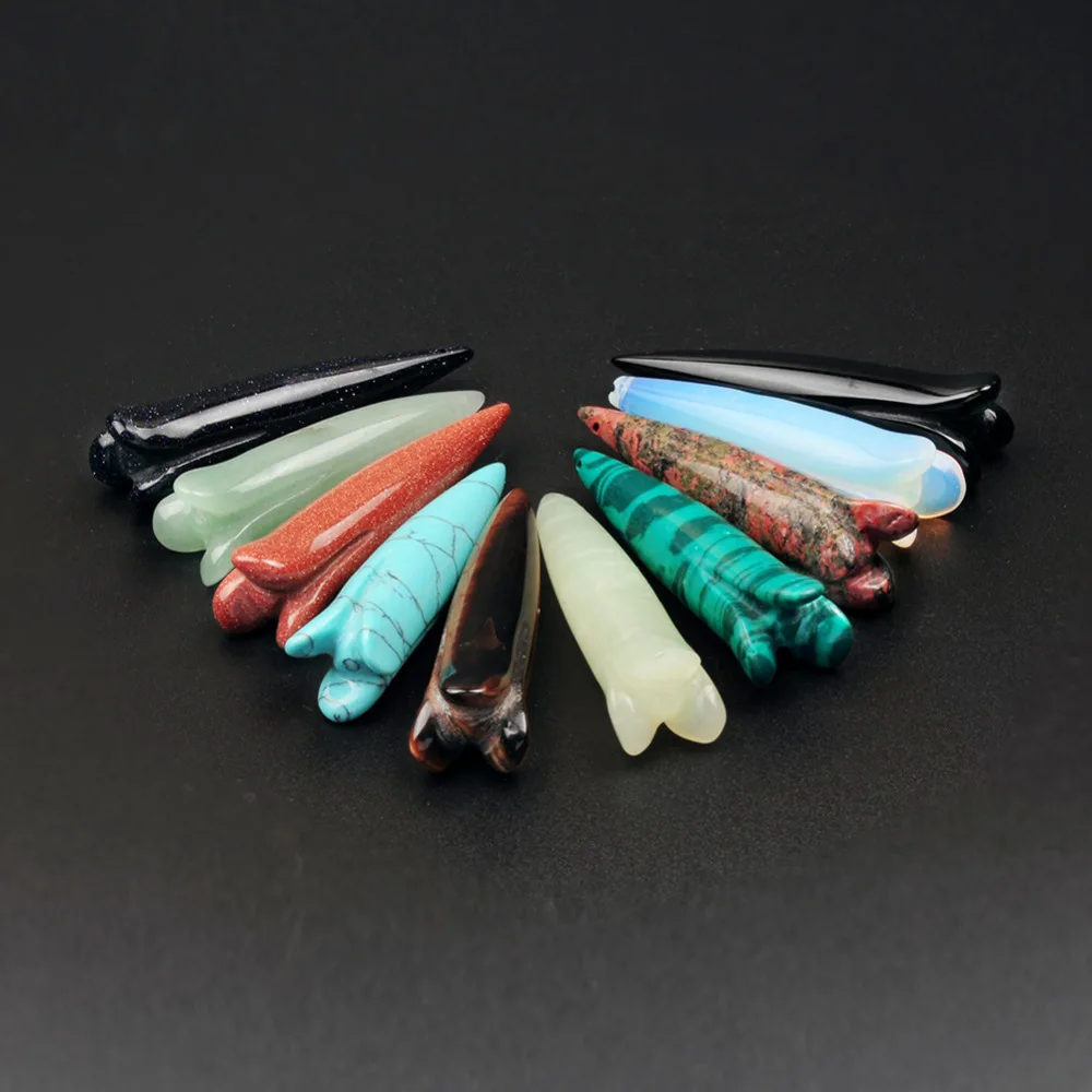 

New 2016 Hot Selling Fahsion Mix Natural Gems Stones Pendants Assorted Point Charms For Fine jewelry making 6Pcs/lot