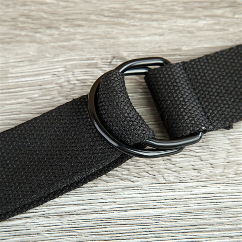 Холщовый пояс для мужчин и женщин повседневный однотонный в стиле унисекс 6