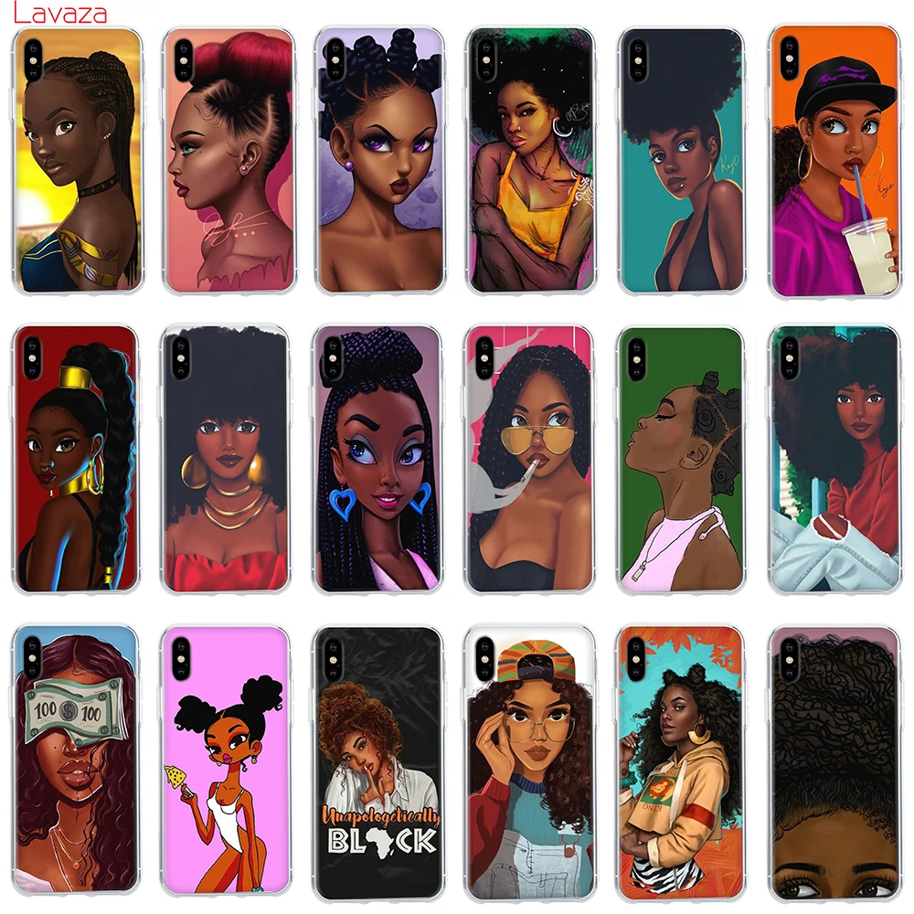 Lavaza Black Girl Magic Melanin Poppin Жесткий Чехол для Apple iPhone 6 6s 7 8 Plus X 5 5S SE чехол XS MAX