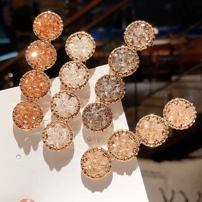 

Korea Shiny Crystal Rhinestones Hairpins Geometric Rectangle Hair Accessories