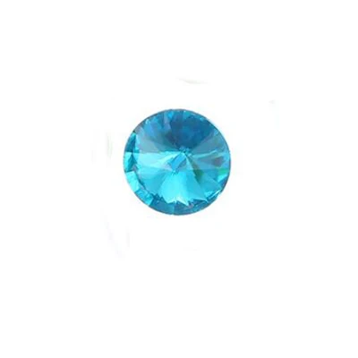 Aquamarine Стекло всех цветов Rivoli склеивание на Стразы 50 шт. вечерние украшения на платье склеивание на Стразы для свадебного платья аксессуары - Цвет: Aquamarine
