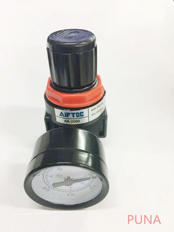 Регулятор давления AR2000 резьба 1/4 &quotBSPT с манометром и кронштейном 1000л/мин