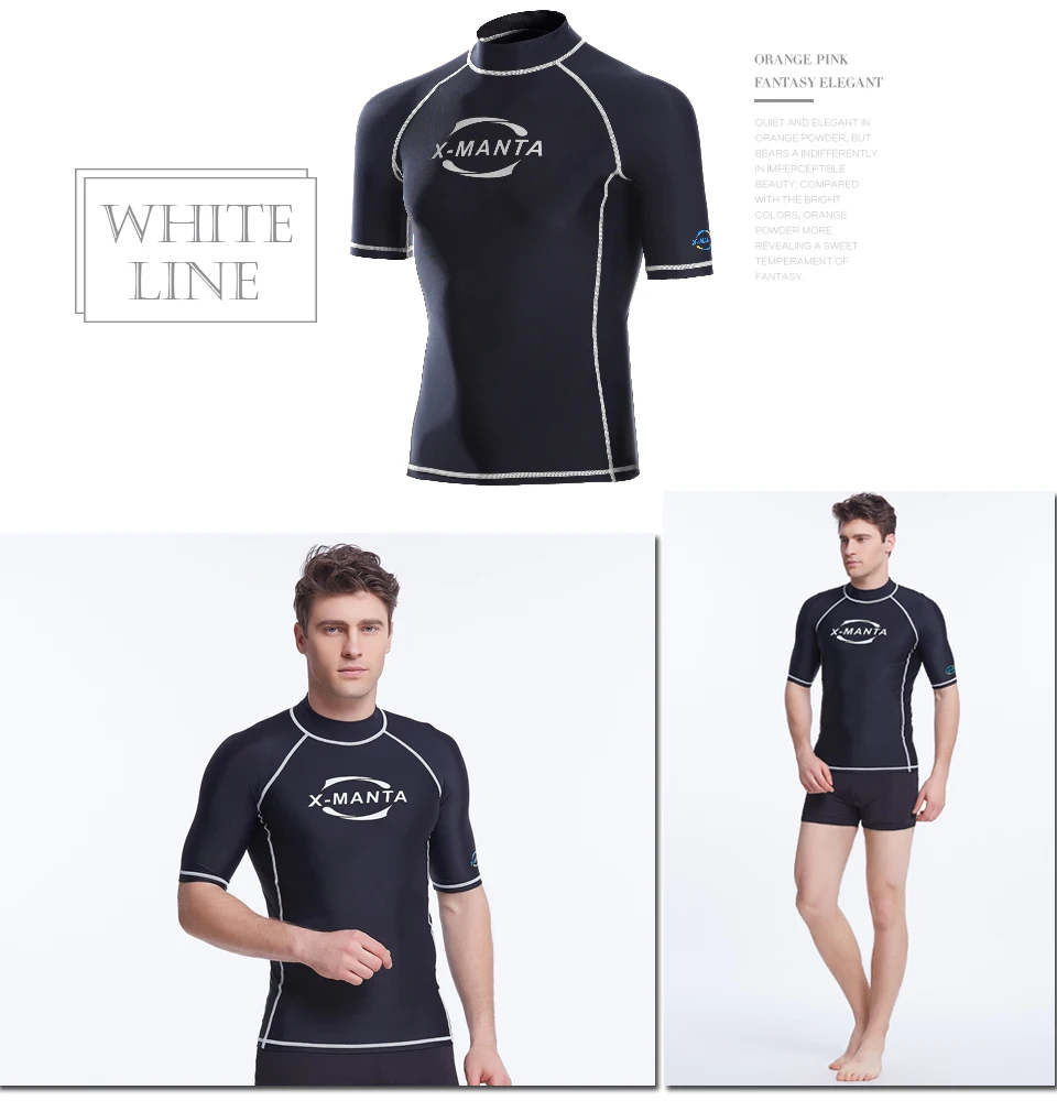 DIVE& SAIL Lycra UPF 50+ рашгарды для мужчин, боди, костюмы, раздельные, для сноркелинга, дайвинга, кожи, анти-УФ, одежда для серфинга, спорта, плавания, одежда