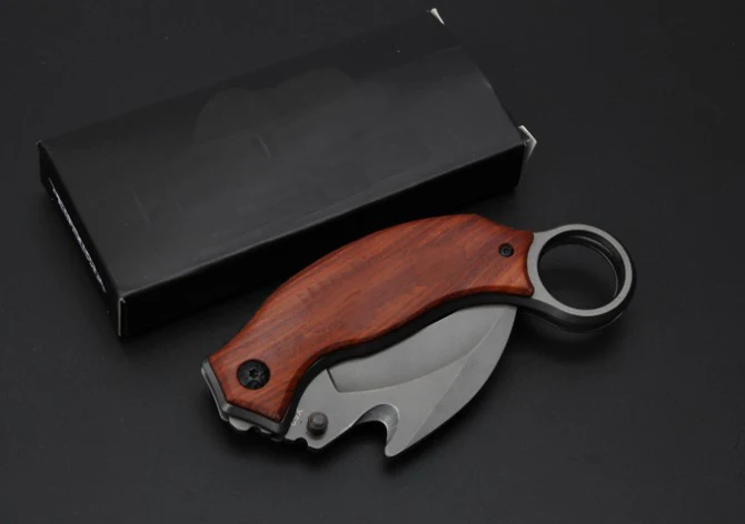 Karambit нож X52 5Cr13Mov Лезвие cid филиал деревянная ручка складной EDC инструмент Открытый
