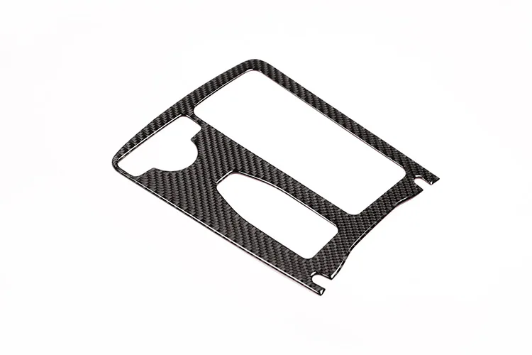 Реальные углеродного волокна для Mercedes Benz C Class W204 C180 C200 C260 2007-2013 автомобиля центральной консоли подстаканник Frame отделкой наклейки