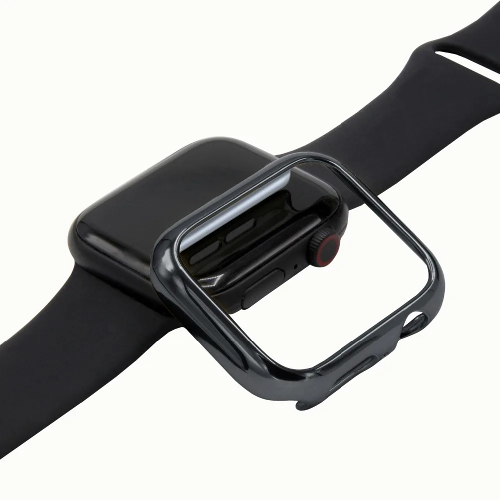 Жесткий чехол для Apple Watch Series 4 44 мм 40 мм Розовый Золотой корпус часов для Iwatch защитное Плакирование оболочки