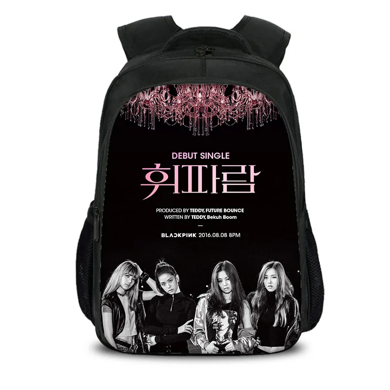 Style 10 15,7 дюйма Blackpink черный, розовый в Корейском стиле для мальчиков и девочек школьная сумка Книга Сумка Рюкзак Дети Студенты Mochila назад к школьный подарок - Цвет: Style 10