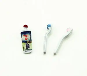 toothpaste toothbrus Милый кукольный домик Миниатюрный Мини стаканчик зубная паста зубная щетка forOB11 blyth barbies pullip 1/6 1/12 кукольная мебель, аксессуары игрушки - Цвет: toothpaste toothbrus