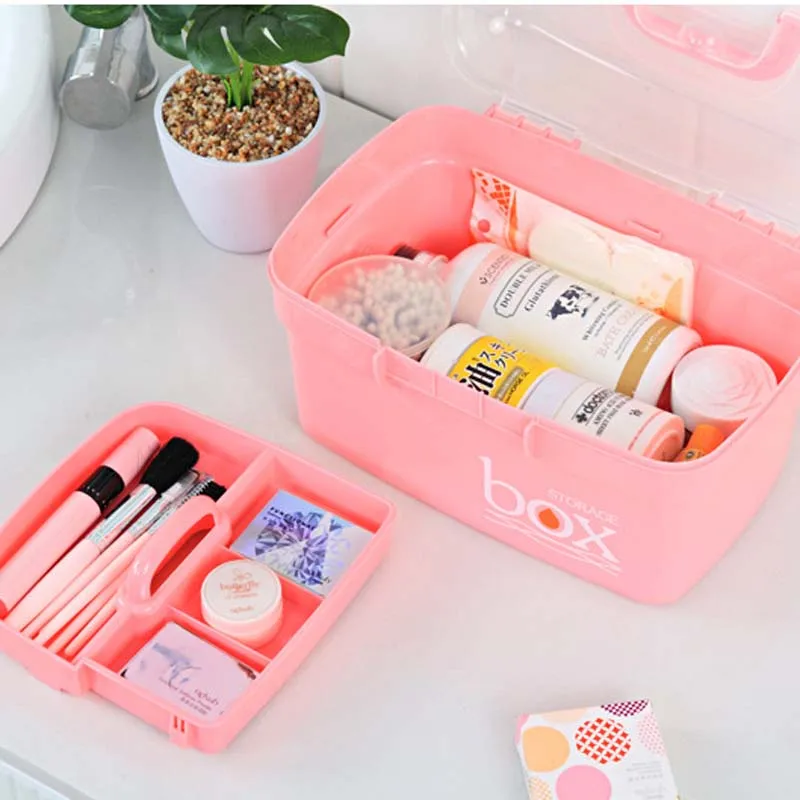 Семейный очень большой медицинский ящик двухуровневый для аварийного хранения