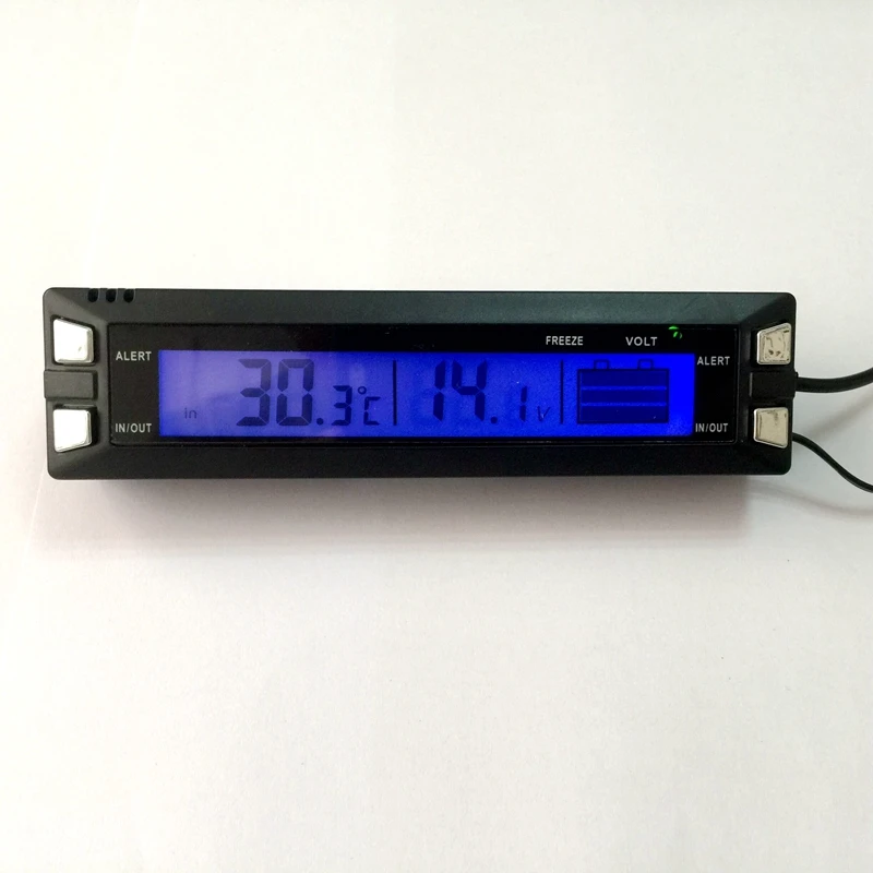 Автомобильный цифровой термометр с ЖК дисплеем вольтметр автомобильный для дома