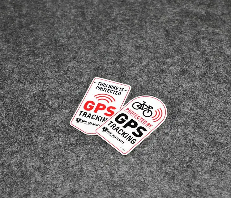 Этот велосипед защищен gps-отслеживанием сигнализации наклейка предупреждающая отражательная виниловая наклейка Противоугонная наклейка для автомобиля, motocrclye