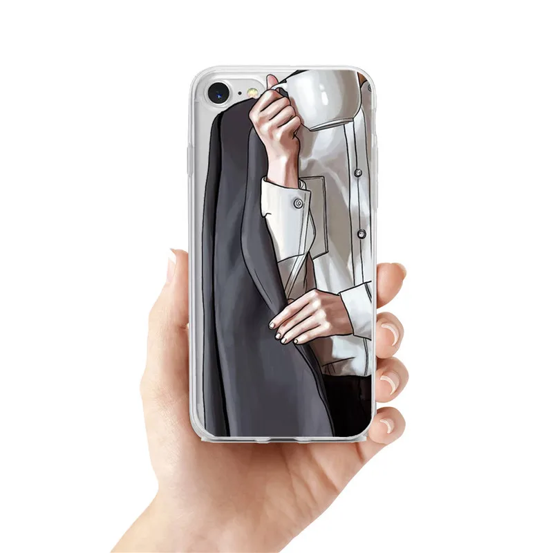 VOGUE lady viagem Casos de Telefone para o iphone11 11PRO 11PROMAX X XR XMax 5 6 7 8 8Plus чехол для корпуса - Цвет: TPU
