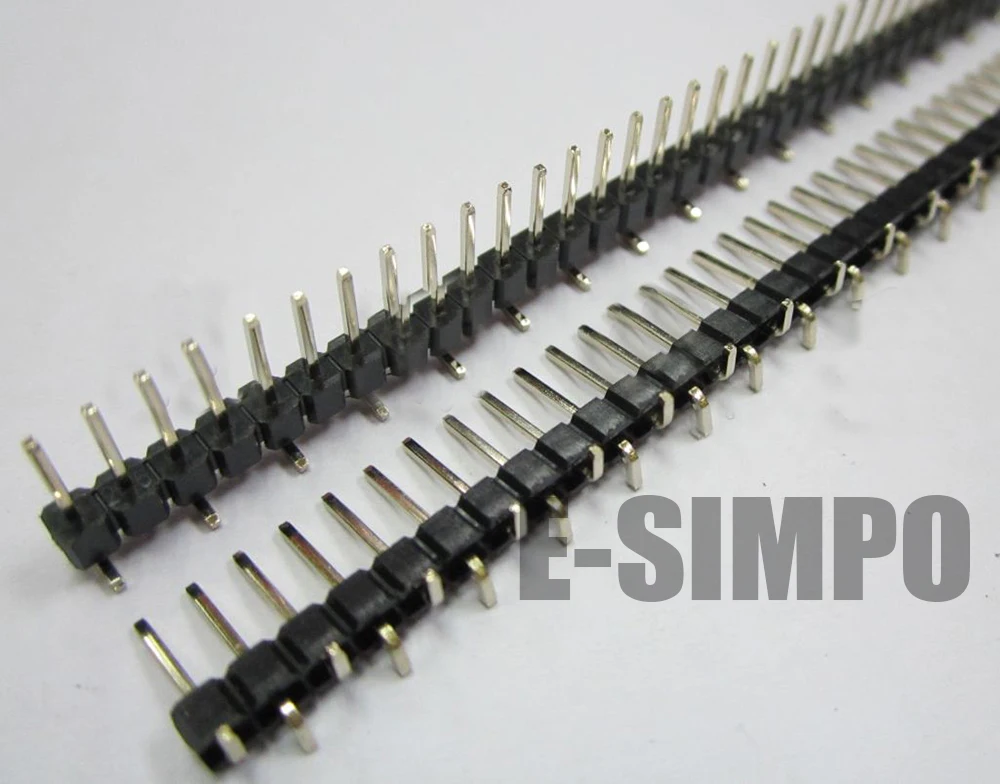 2 54 мм 1X40P штыревой разъем SMD Правый ангел SMT опционально однорядный Однорядный