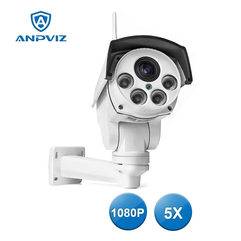 Anpviz Беспроводной Пуля IP Камера 1080 P 5 XPTZ HD Масштабирование videcam WI FI наблюдения веб