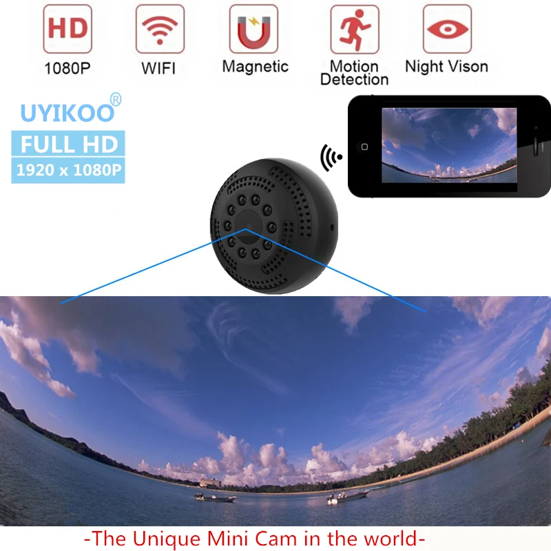 UYIKOO Новый беспроводной Wi Fi удаленного видеокамера для наблюдения охранных Мини