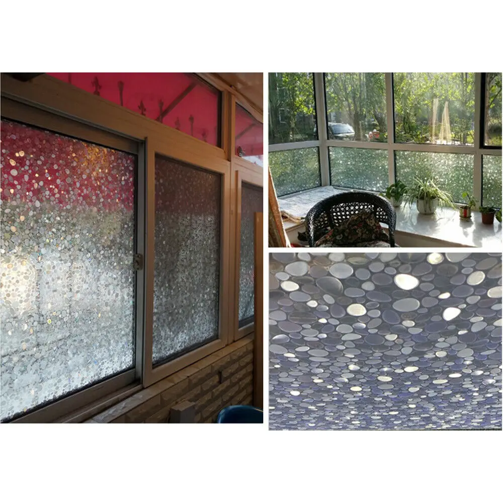 3D без клея статические съемные домашние декоративные конфиденциальные оконные