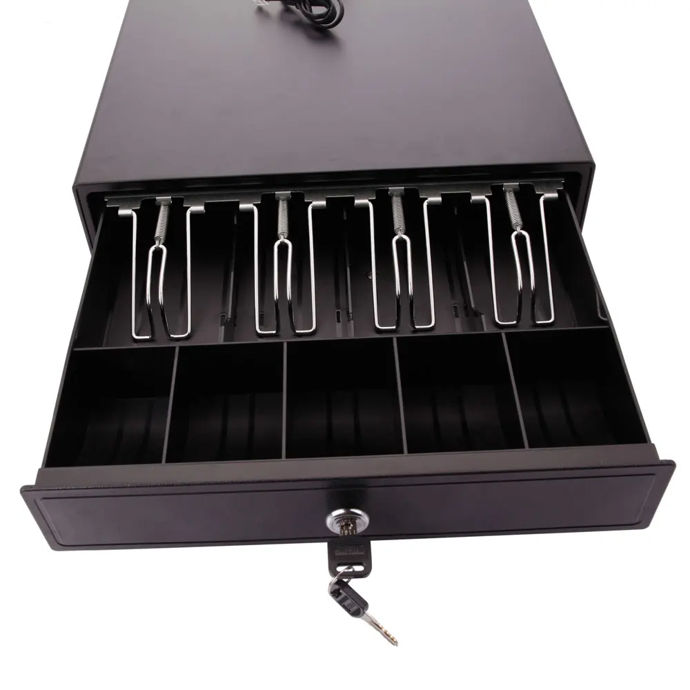 Высококачественный черный кейс для наличных денег из нержавеющей стали с 4