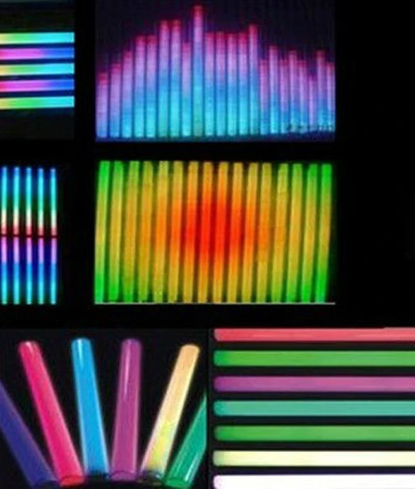 50 шт./лот светодиодная цифровая трубка RGB Светодиодная 6 пикселей 12 Вт для поручня