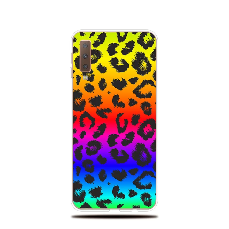 Силиконовый чехол для Samsung Galaxy A3 A5 A7 2017 2016 2015 A6S A8S с леопардовым принтом A6 A8 A9 Plus 2018