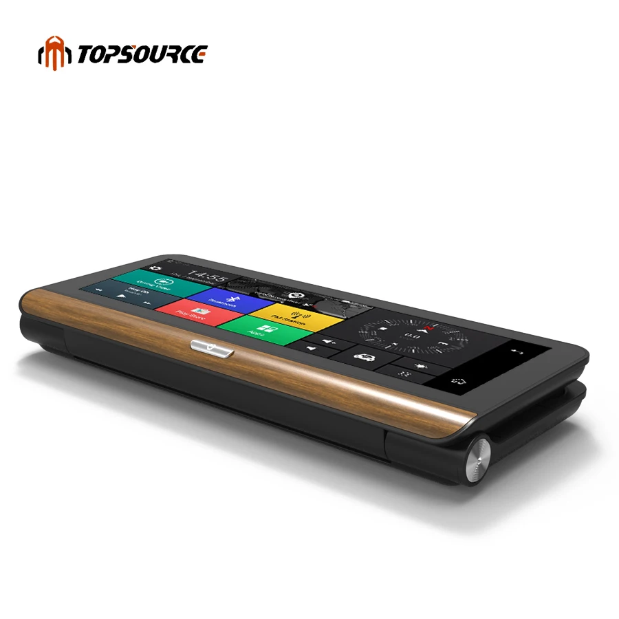 Автомобильный видеорегистратор TOPSOURCE с поддержкой 4G plus 7 8 дюйма Android 5 1 GPS BT двумя