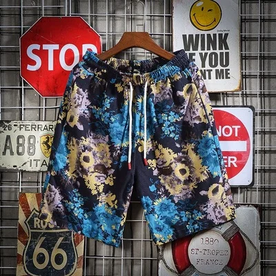 Blue Camouflage KUANGNAN Национальный Стиль повседневные летние хлопковые шорты мужские спортивные мужские шорты летние мужские шорты хлопок человек 5XL Новинка - Цвет: Blue Camouflage