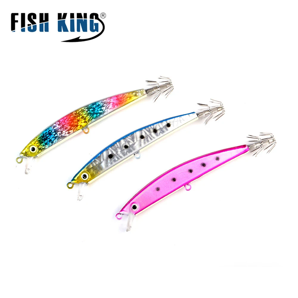 FISH KING Новая Металлическая рыболовная приманка для джиггинга в виде ложки 8 г 17 5