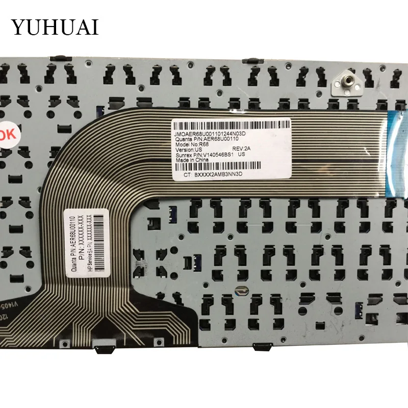 Новая клавиатура США для hp павильон 17-N 17-E 17N 17 E R68 английская Клавиатура ноутбука белая и черная