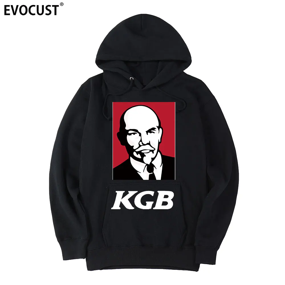 

LENIN KGB CCCP KFC FUNNY men Hoodies Sweatshirts women unisex Combed Cotton