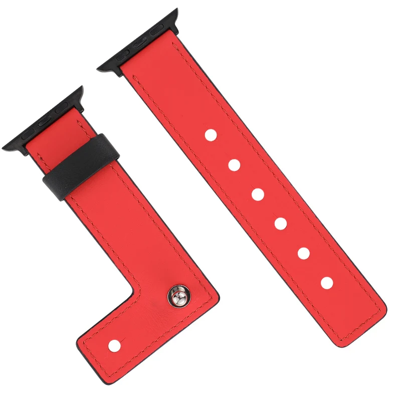 Новый кожаный ремешок для Apple Watch band 4/3/2/1 спортивный l образный браслет iwatch серии
