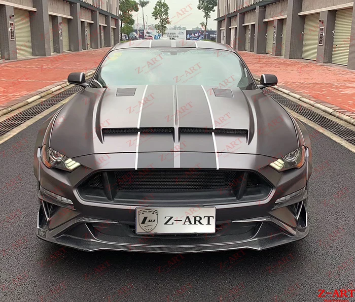 Z ART углеродное волокно капота двигателя для Mustang 2015 2019 2 3 5.0L двигателя|Капоты| |