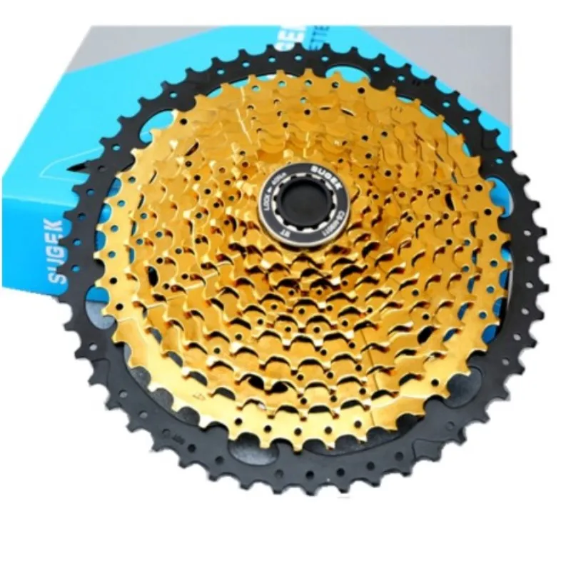 11S 11-50T gold SUGEK 11 скоростная кассета 11-50 CYSKY MTB кассета 11 скорость подходит для горного велосипеда, шоссейного велосипеда, MTB, BMX, sunracing 11 скорость - Цвет: 11S 11-50T gold