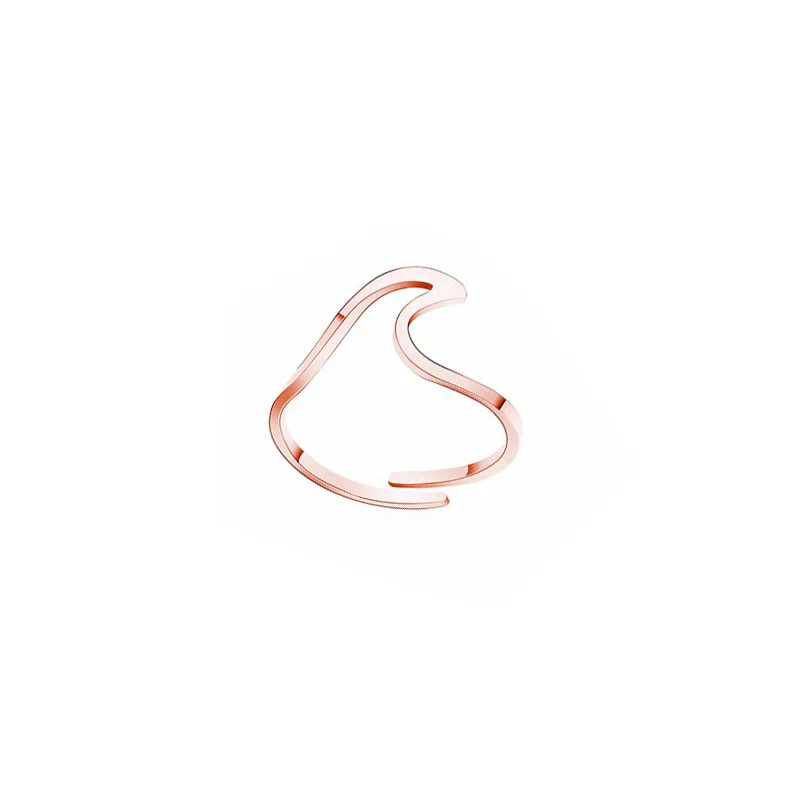 Регулируемое кольцо с Буэнос волной из сплава для женщин обручальные кольца