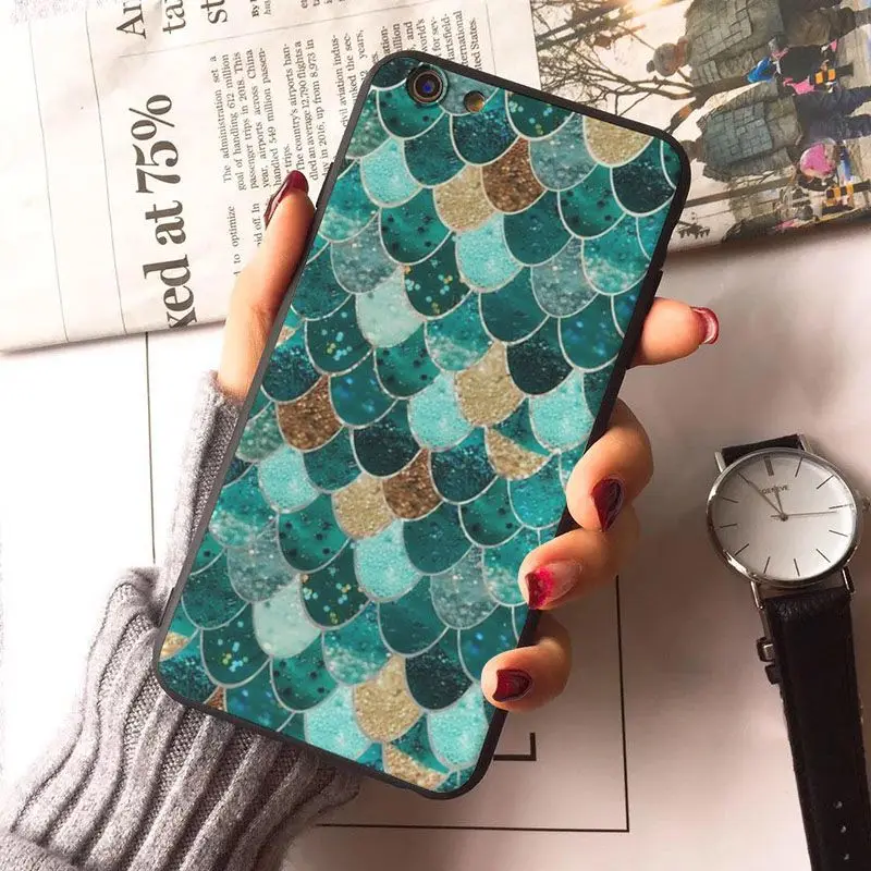 Чехол для телефона MaiYaCa Mermaid fish little чехол iphone 7 7plus X 8 8plus 5s 6s plus 6 | Мобильные телефоны
