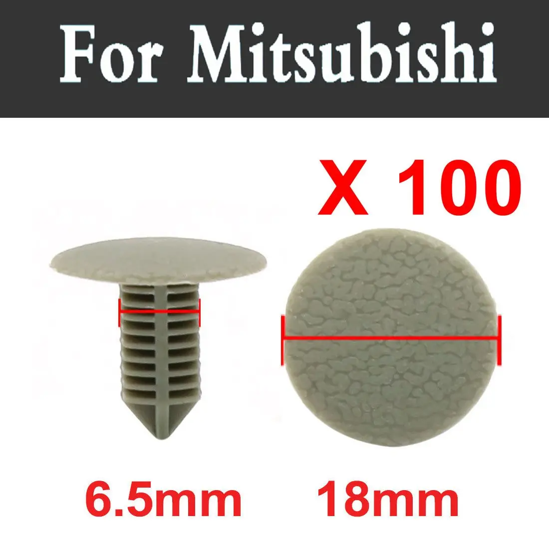 100 шт. серый Пластик Заклёпки застежки автомобилей укладки фиксатор Зажимы для