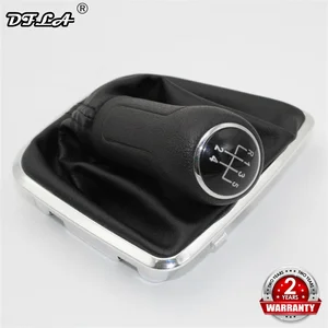 Ручка переключения передач, кожаная, для VW Polo 6R Sedan 2011 2012 2013 2014 2015 2016 2017, 5 скоростей