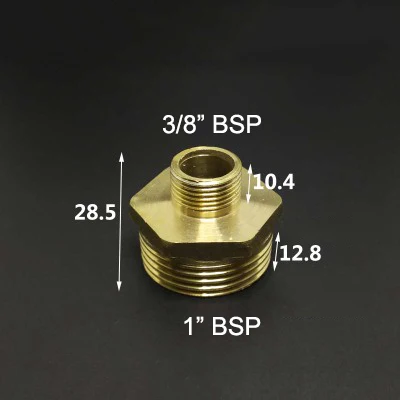 1/" 1/4" 3/" 1/2" 3/" 1" BSP Мужская резьба, латунный фитинг для труб, одинаковый редукционный шестигранный ниппельный соединитель, переходник - Цвет: NO16