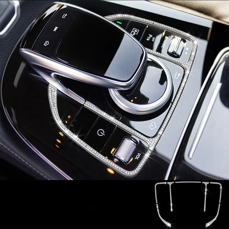 7x Алмазная рамка переключения передач для Mercedes Benz GLC Class X205 16 17 & C W205 15 E W213 2017|c class