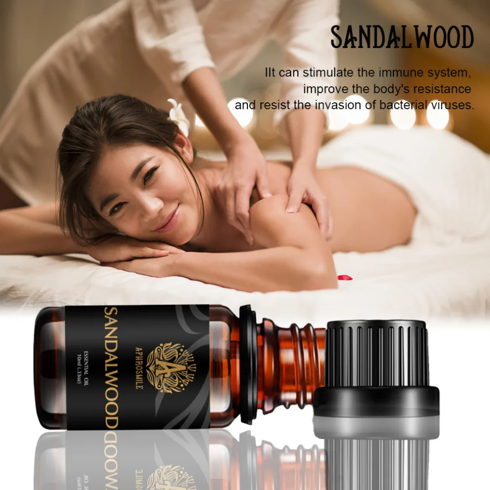 Эфирные масла из 100% натурального сандалового дерева массажное масло 10 мл