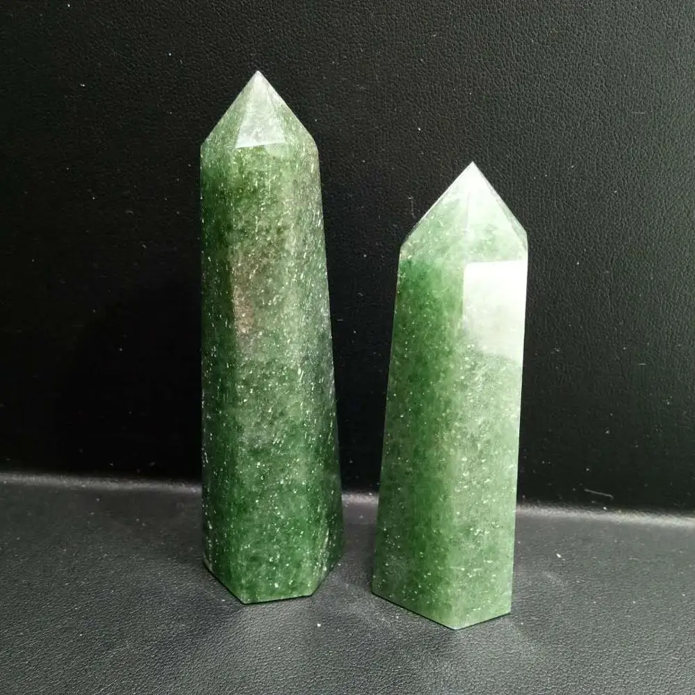 70g natural green strawberry quartz point polished tower healing wedding decoration | Дом и сад