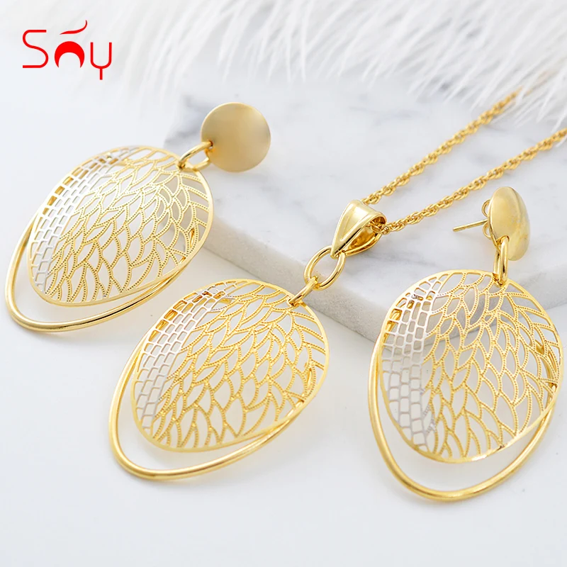 Ювелирные изделия Sunny Jewelry модные ювелирные 2020 серьги с подвеской ожерелье наборы