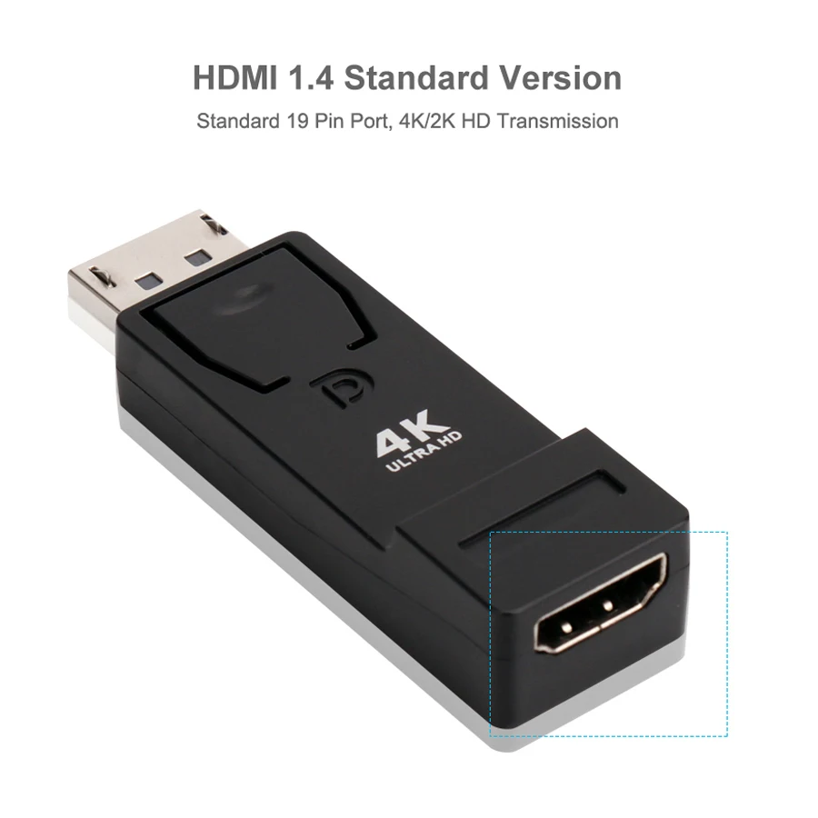 HDMI конвертер адаптер DP к аудио видео Дисплей порт Displayport разъем 4K для ПК ноутбука