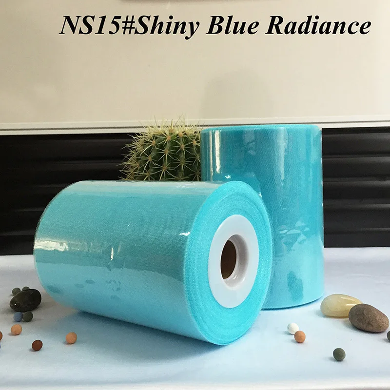 Высокое качество 22 Цвета 100 ярдов Мерцающий Тюль Rolls - Цвет: Shiny Blue Radiance